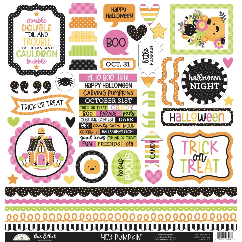 Doodlebug Design Hey Pumpkin - This & That Stickers