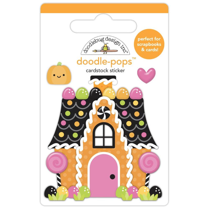 Doodlebug Design Hey Pumpkin - Candy Cottage Doodle-Pops 3D Sticker