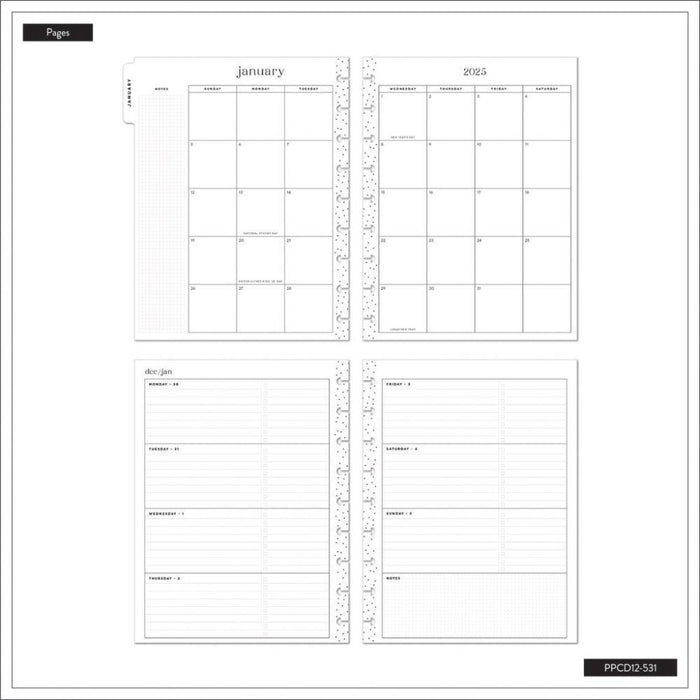 Me & My Big Ideas Happy Planner - Lush Linens Classic 12 Month 2025 Planner