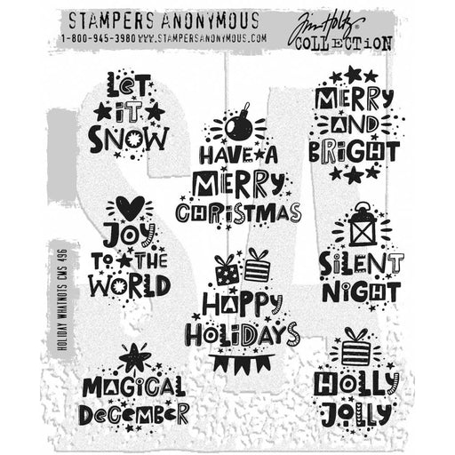 thumbnail image 2 of Tim Holtz 7x8.5 Cling Stamps: Paint By Number, By Stampers Anonymous (CMS1G62X 2 of 10