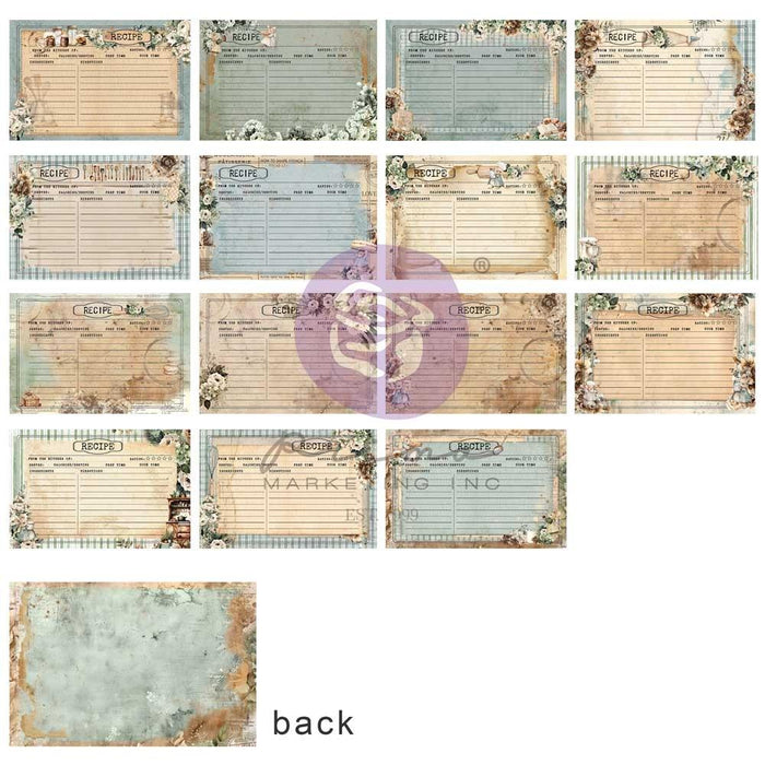 Prima The Home Baker - 4x6 Journaling Notecards