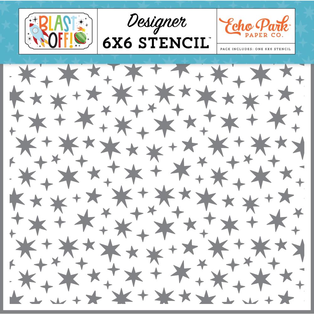 Echo Park Blast Off - Stellar Starbursts Stencil