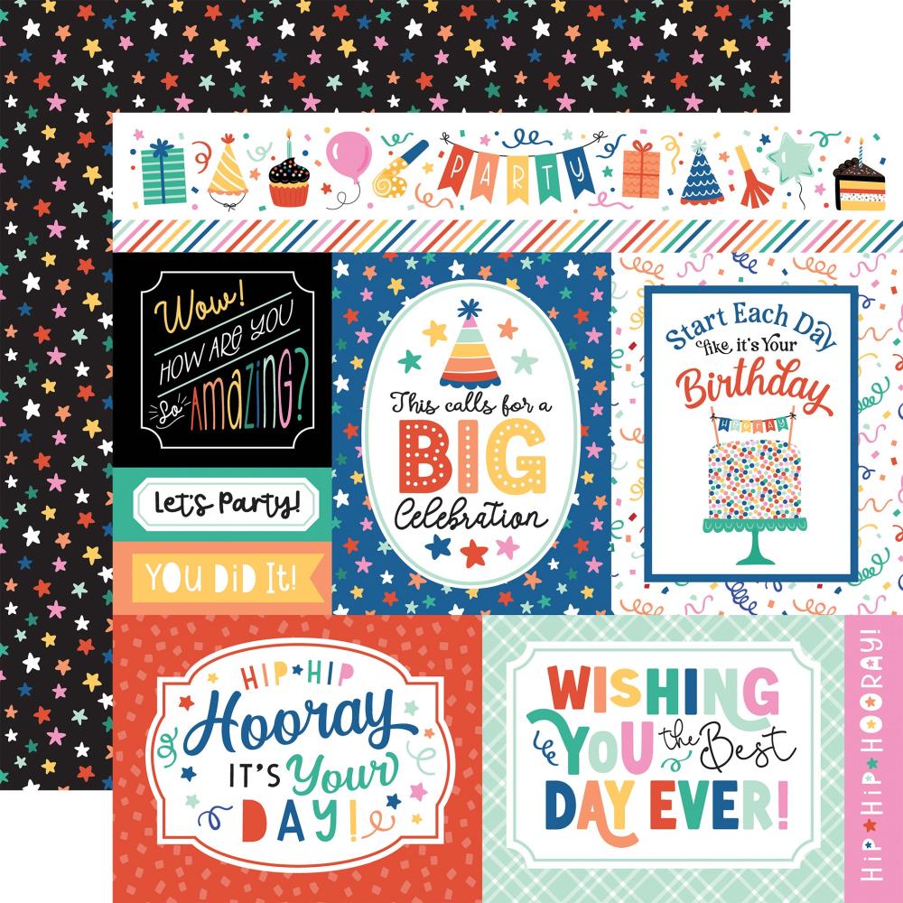 Echo Park Hip Hip Hooray - Multi Journaling Cards
