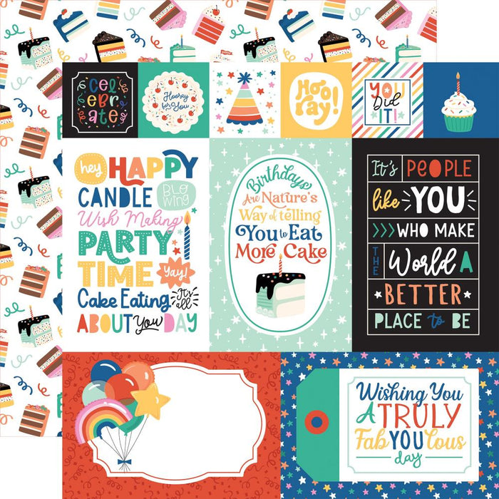 Echo Park Hip Hip Hooray - Mixed Journaling Cards