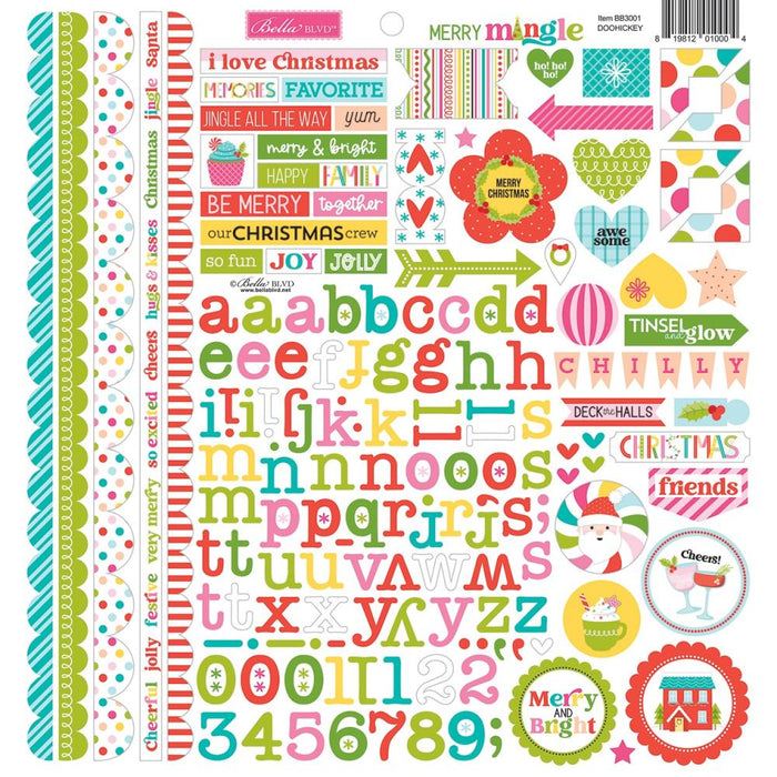 Bella Blvd Merry Mingle - Doohickey Cardstock Stickers