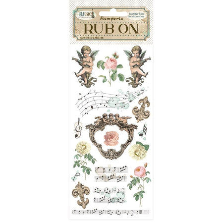 Stamperia Music - Angels Rub-Ons