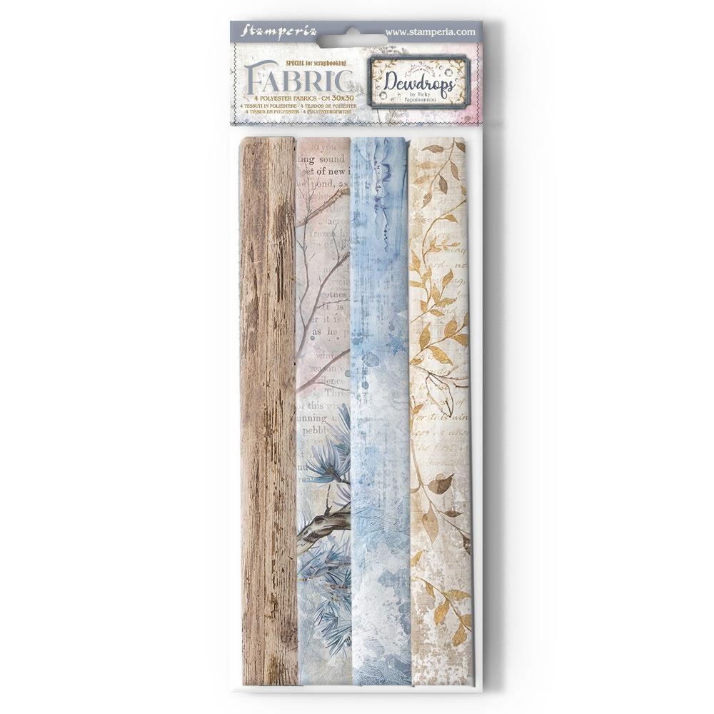 Stamperia Create Happiness Dewdrops - 12x12 Fabric