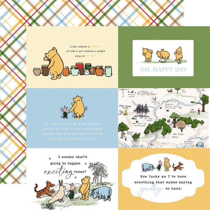 Echo Park The House At Pooh Corner - 6x4 Journaling Cards