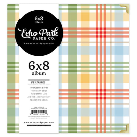 Echo Park The House At Pooh Corner - Pooh Bear Plaid 6x8 Binder