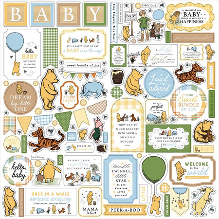 Echo Park Winnie The Pooh Baby - Element Stickers