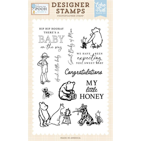 Echo Park Winnie The Pooh Baby - My Little Honey Stamps
