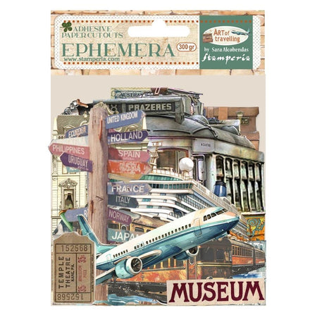Stamperia Art Of Travelling - Adhesive Paper Ephemera