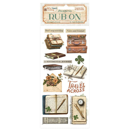 Stamperia Art Of Travelling - Notebooks Rub-Ons