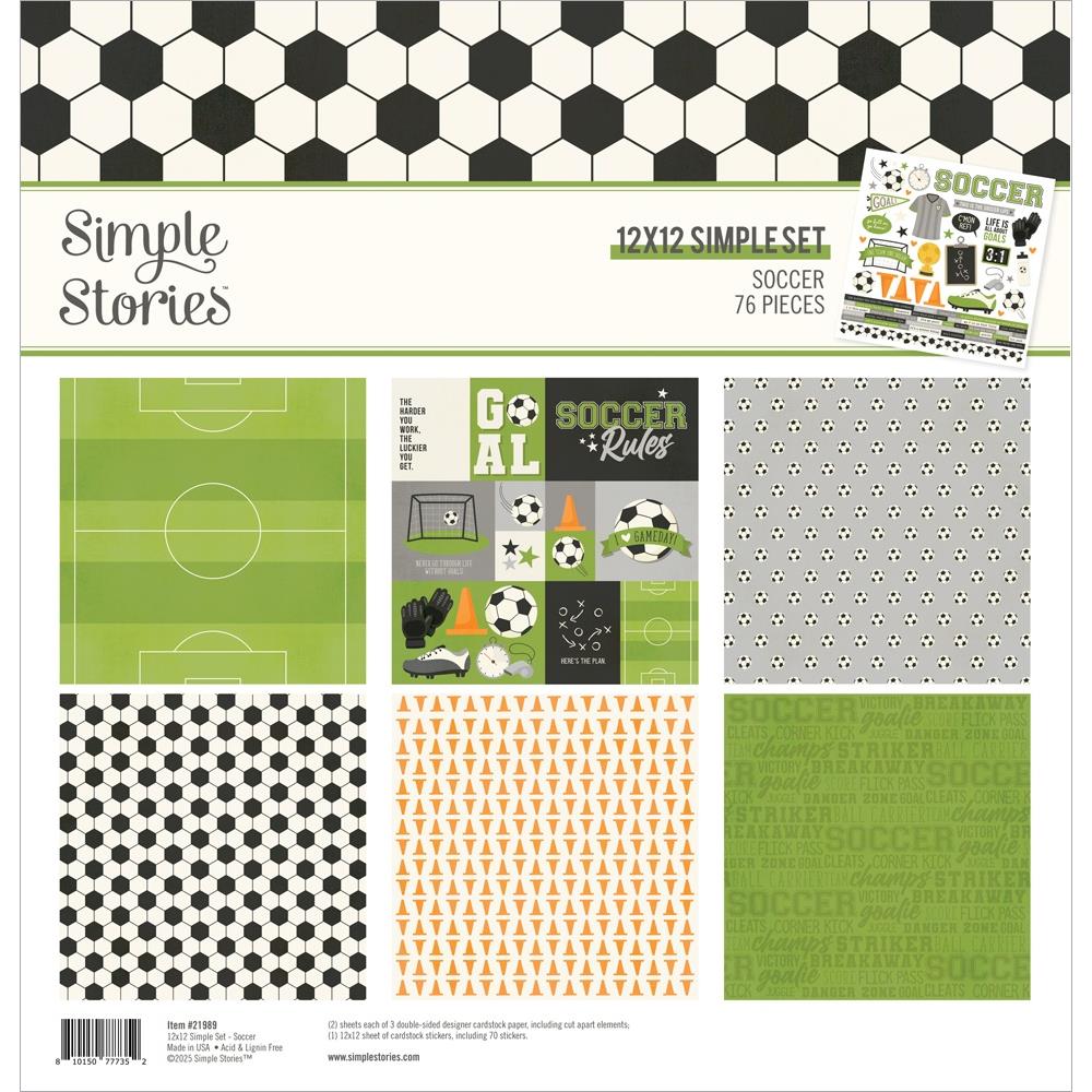 Simple Stories Simple Set Soccer - 12x12 Collection Kit