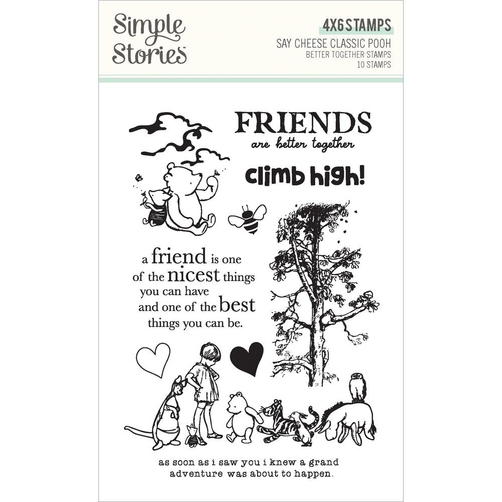 Simple Stories Say Cheese Classic Pooh - Better Together Clear Stamps