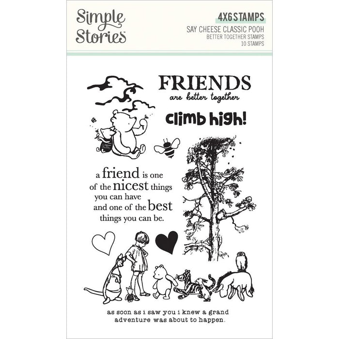Simple Stories Say Cheese Classic Pooh - Better Together Clear Stamps