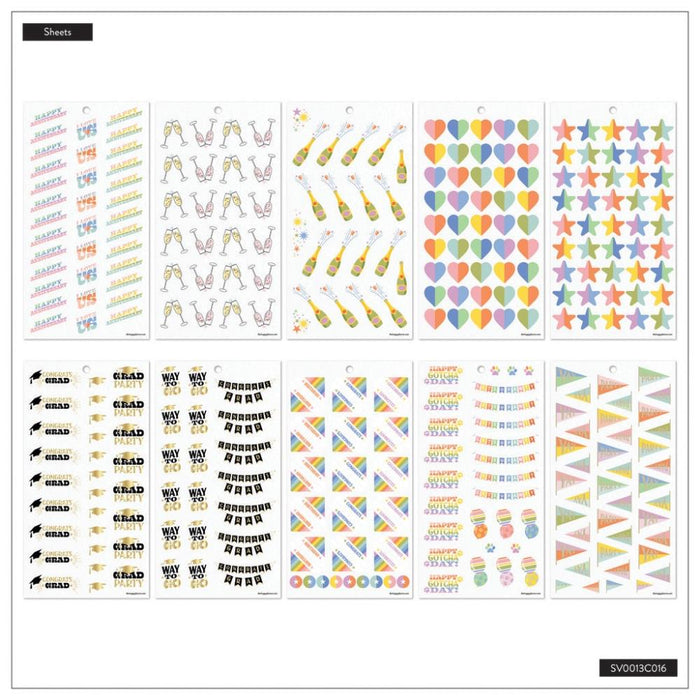 Me & My Big Ideas Happy Planner Sticker Value Pack - Celebrate