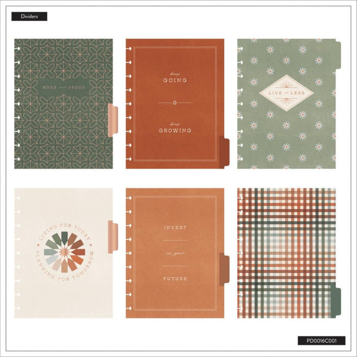 Me & My Big Ideas Happy Planner - Sage & Terracotta Undated Classic 12 Month Planner