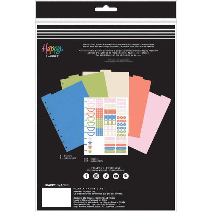 Me & My Big Ideas Happy Planner - Classic Plastic Dividers Bright Day