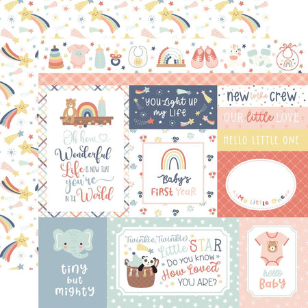 Echo Park Baby On Board Girl - Multi Journaling Cards