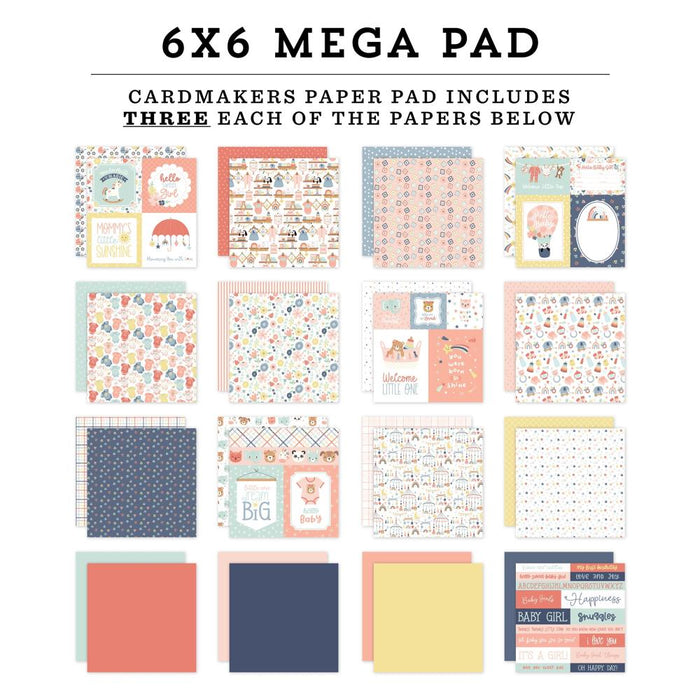 Echo Park Baby On Board Girl - 6x6 Mega Pad