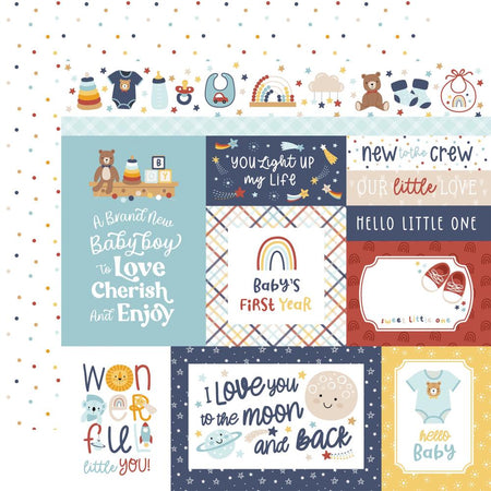Echo Park Baby On Board Boy - Multi Journaling Cards