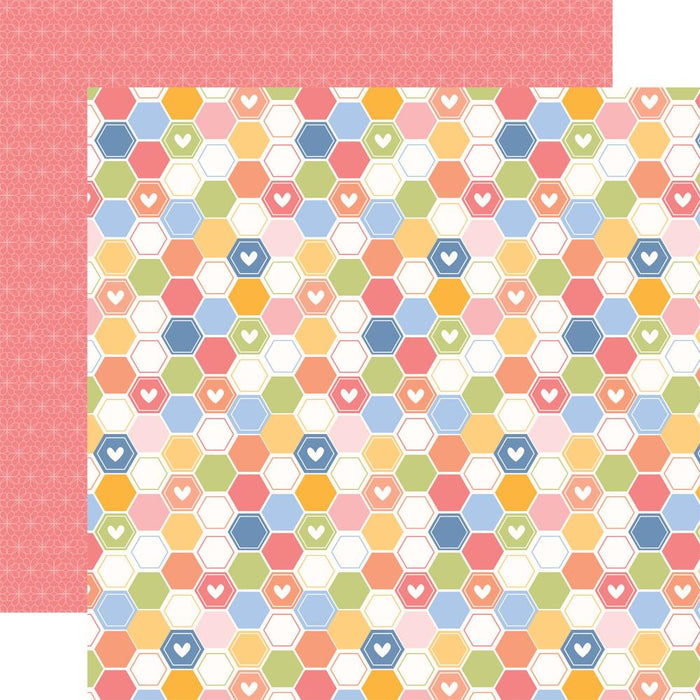 Echo Park Blossoms And Bees - Bright Hexagons