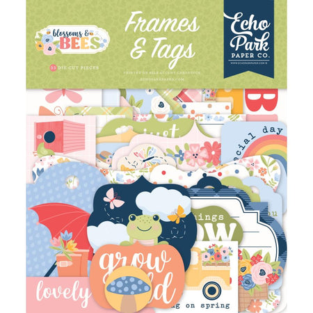 Echo Park Blossoms And Bees - Ephemera Frames & Tags