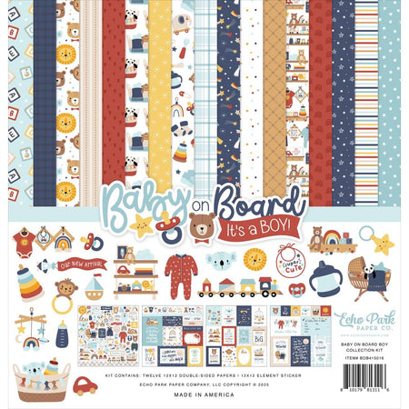 Echo Park Baby On Board Boy - Collection Kit