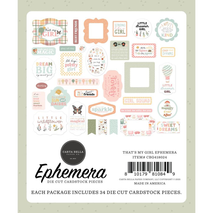Carta Bella That's My Girl - Ephemera Icons