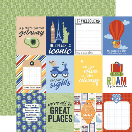 Echo Park Born To Travel - 3x4 Journaling Cards