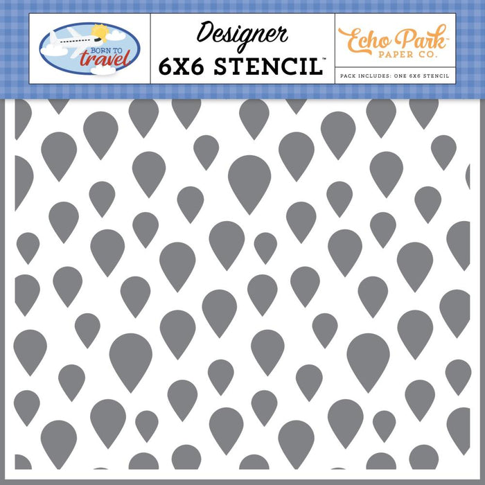 Echo Park Born To Travel - We Were Here Stencil