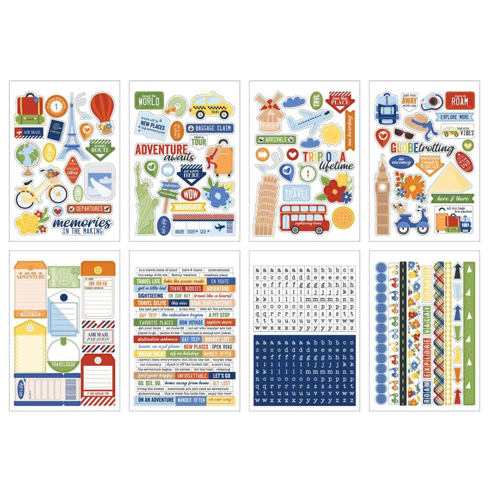 Echo Park Born To Travel - Sticker Book