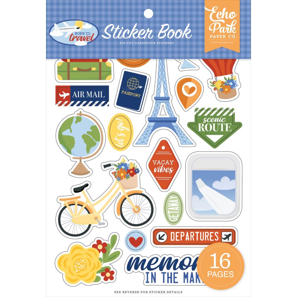 Echo Park Born To Travel - Sticker Book