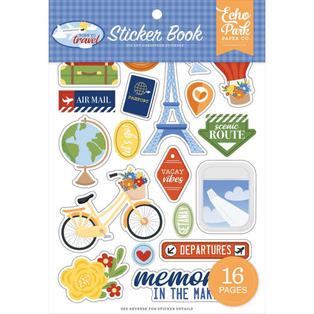 Echo Park Born To Travel - Sticker Book