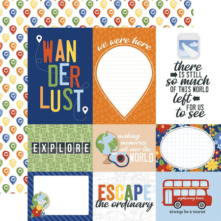 Echo Park Born To Travel - Travel Journaling Cards