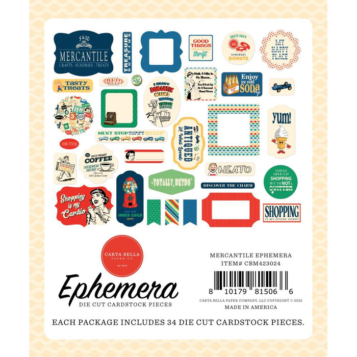 Carta Bella Mercantile - Ephemera Icons