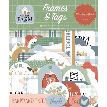 Carta Bella On The Farm - Ephemera Frames & Tags