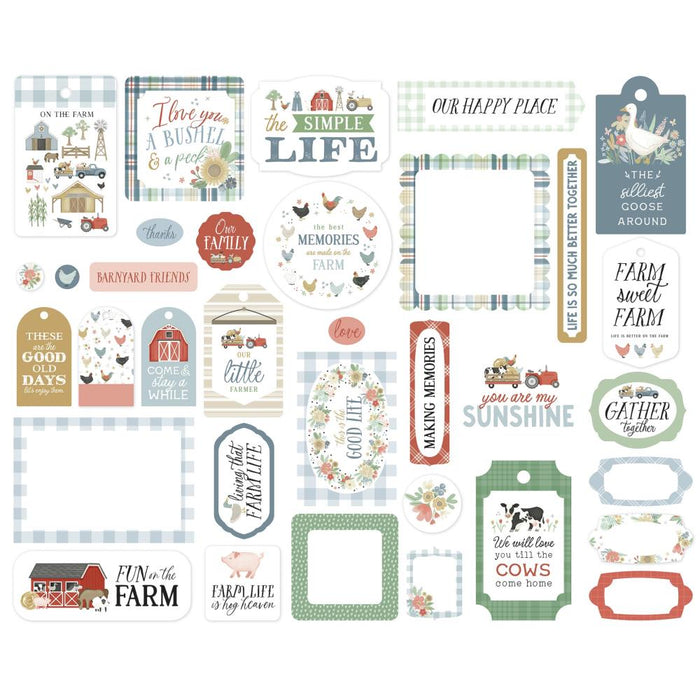 Carta Bella On The Farm - Ephemera Frames & Tags