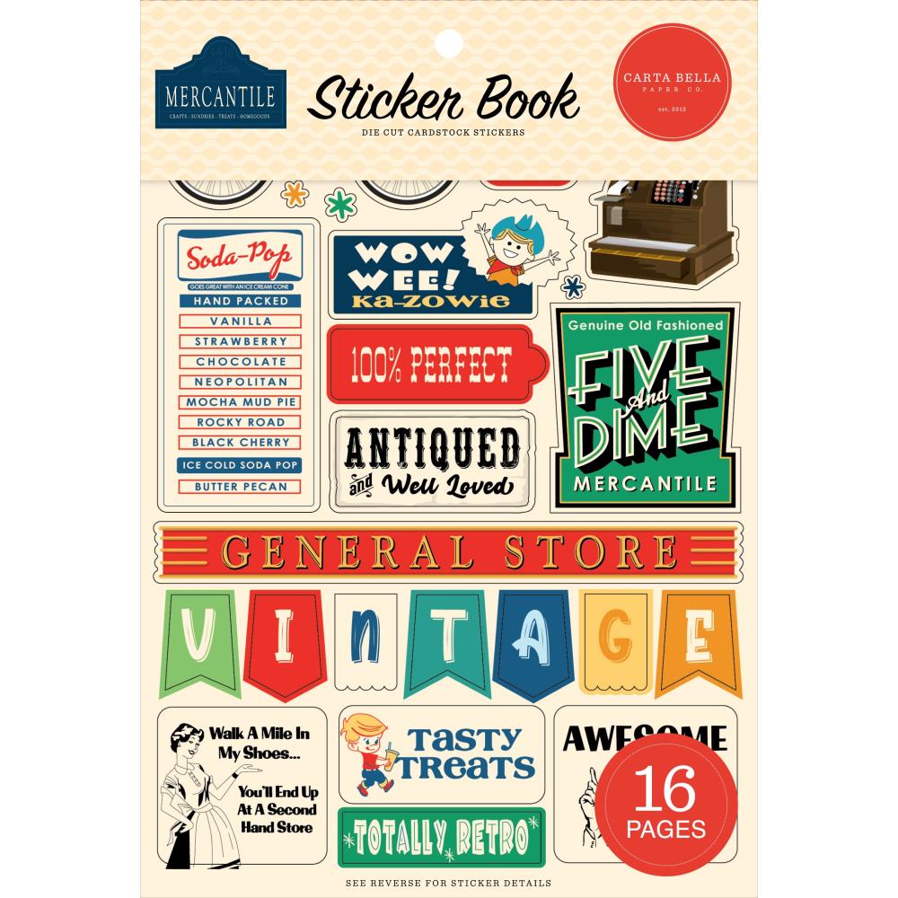 Carta Bella Mercantile - Sticker Book