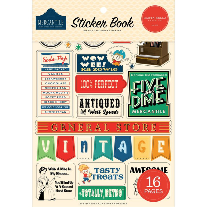 Carta Bella Mercantile - Sticker Book