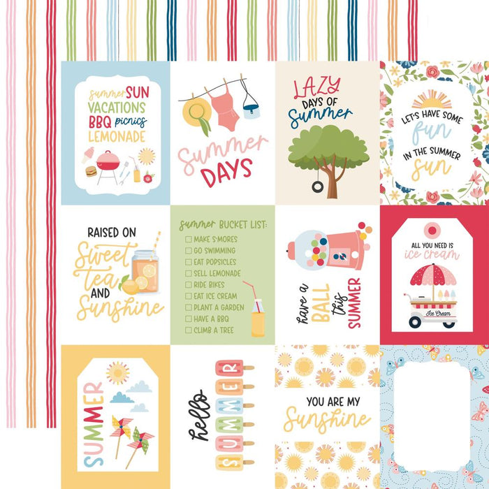 Echo Park Have A Great Summer - 3x4 Journaling Cards