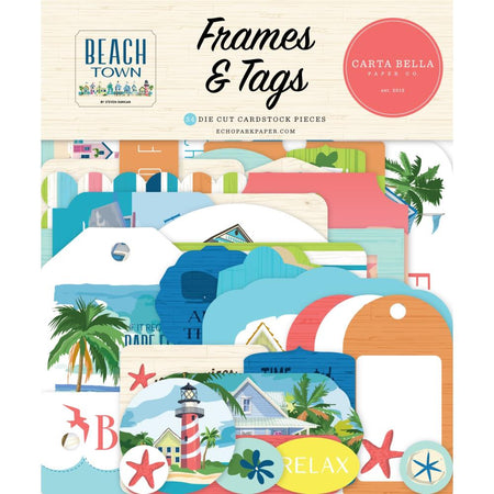 Carta Bella Beach Town - Ephemera Frames & Tags