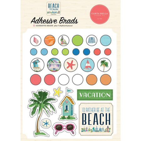 Carta Bella Beach Town - Decorative Brads