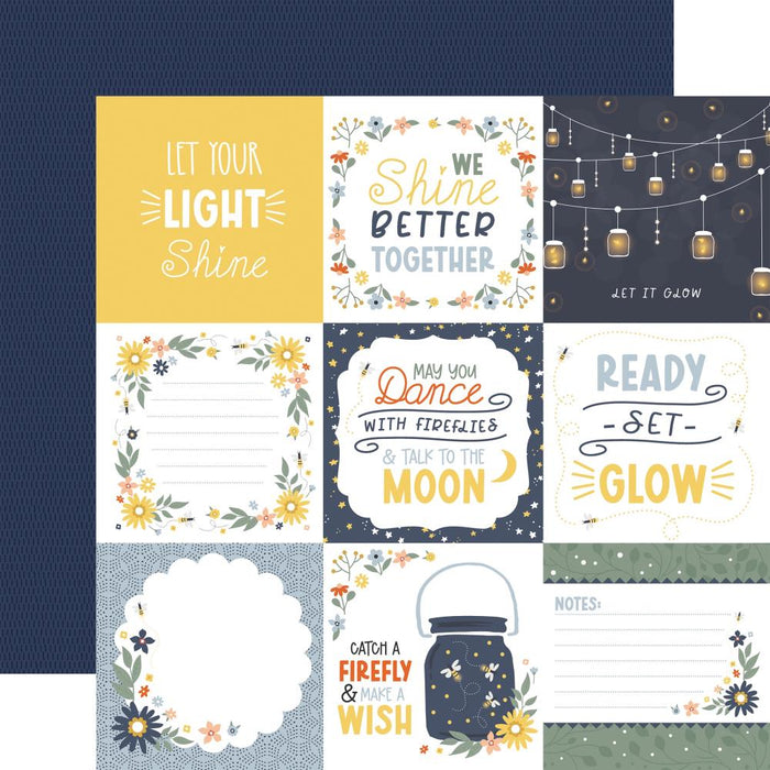 Echo Park Firefly - 4x4 Journaling Cards
