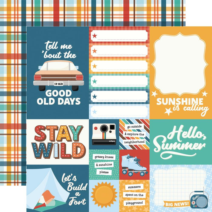 Echo Park Summer Break - Multi Journaling Cards