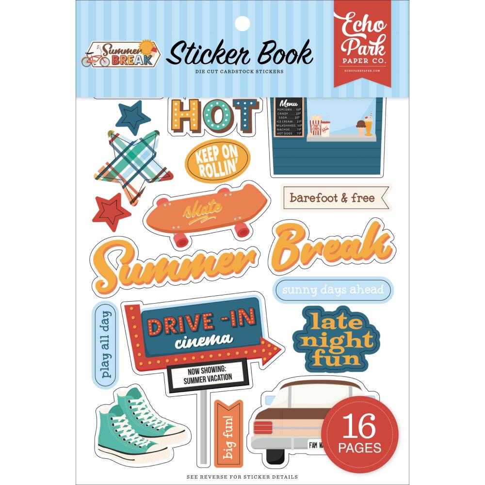 Echo Park Summer Break - Sticker Book