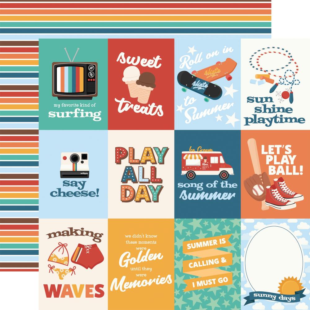 Echo Park Summer Break - 3x4 Journaling Cards