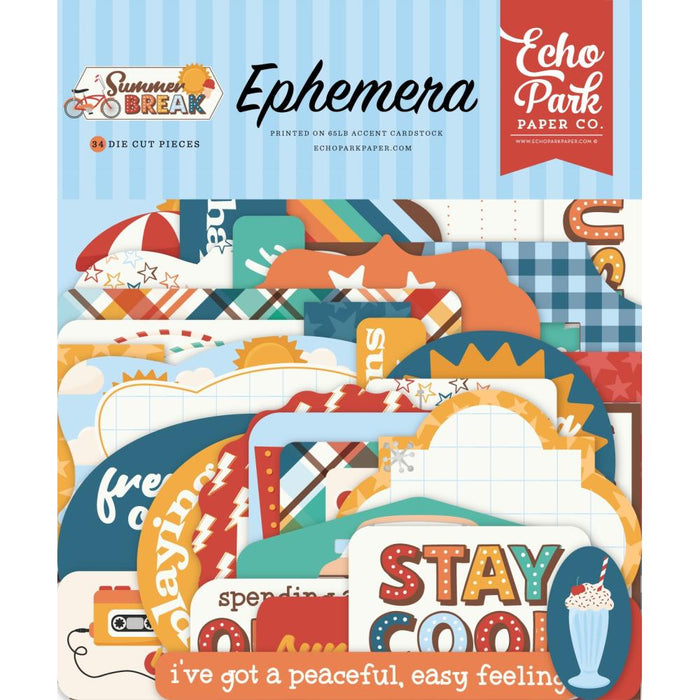Echo Park Summer Break - Ephemera Icons