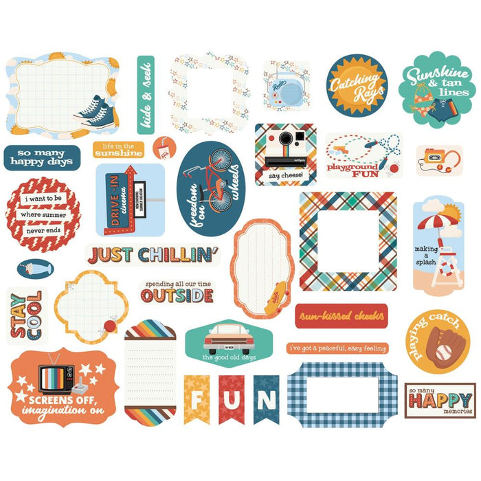 Echo Park Summer Break - Ephemera Icons